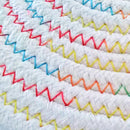 Round Table Mats Coasters Handmade Woven Insulation Pads (Colorful 18cm)