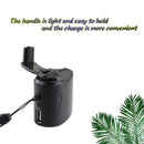 USB Emergency Charger Hand Crank Mobile Phone Power Generator for Camping Travel