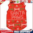 Cartoon Christmas Cotton Puppy Pets Dogs Costume T-Shirts (Bone Printing XS