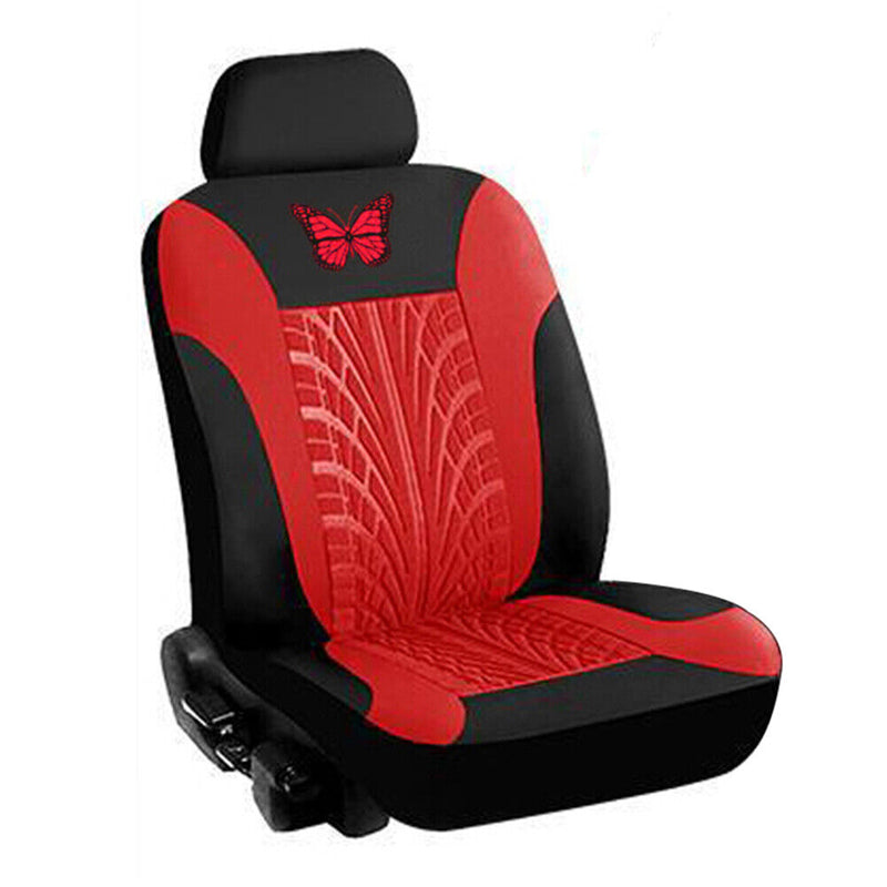 Butterfly Car Seat Cover Set Universal Vehicle Tire Track Auto Seat Protector