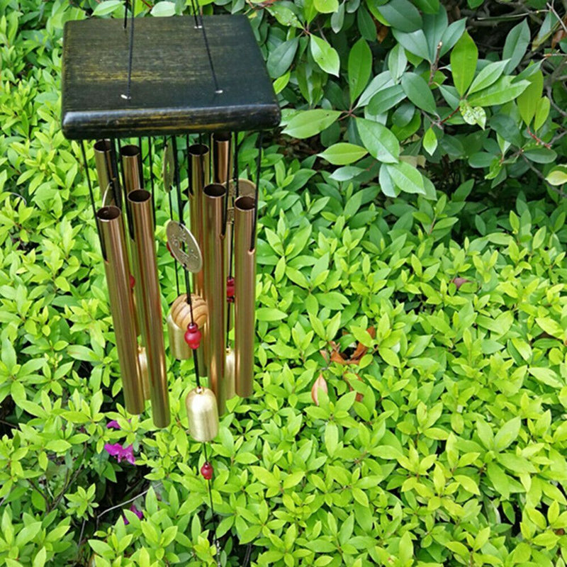 Yard Home Decor Large Aluminum Tubes Copper Bells Hanging Ornament Wind Chimes
