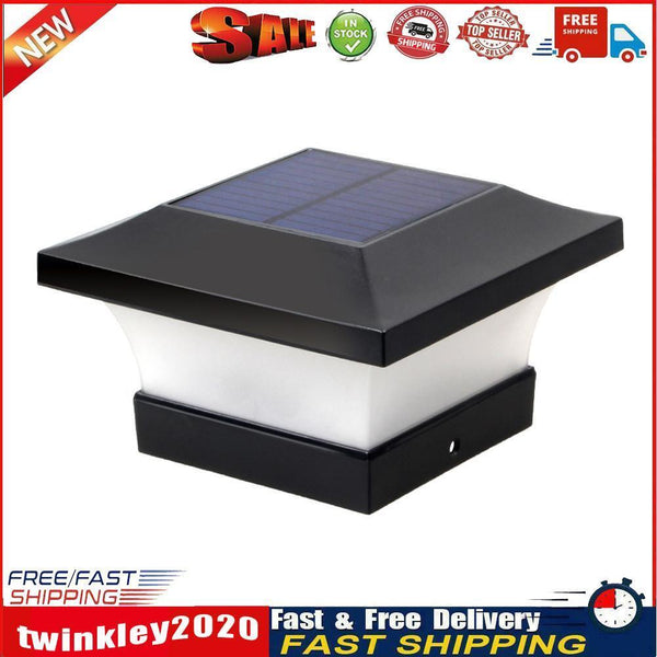 6LED Solar Fence Light Waterproof Square Stigma Lamp for Garden Decoration Newly