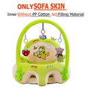 Baby Sofa Seat Skin Cartoon Plush Safety Seat Chair Without Cotton (Green) Newly