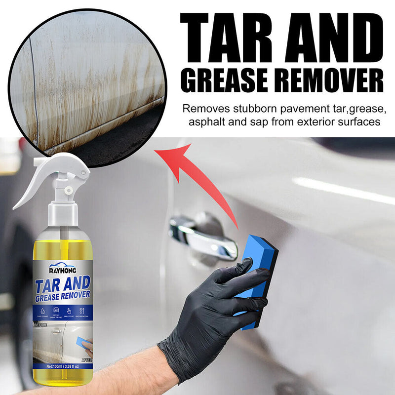100ml Car Oil Tar Grease Remover Solvent Based Outdoor Formula Cleaning Spray