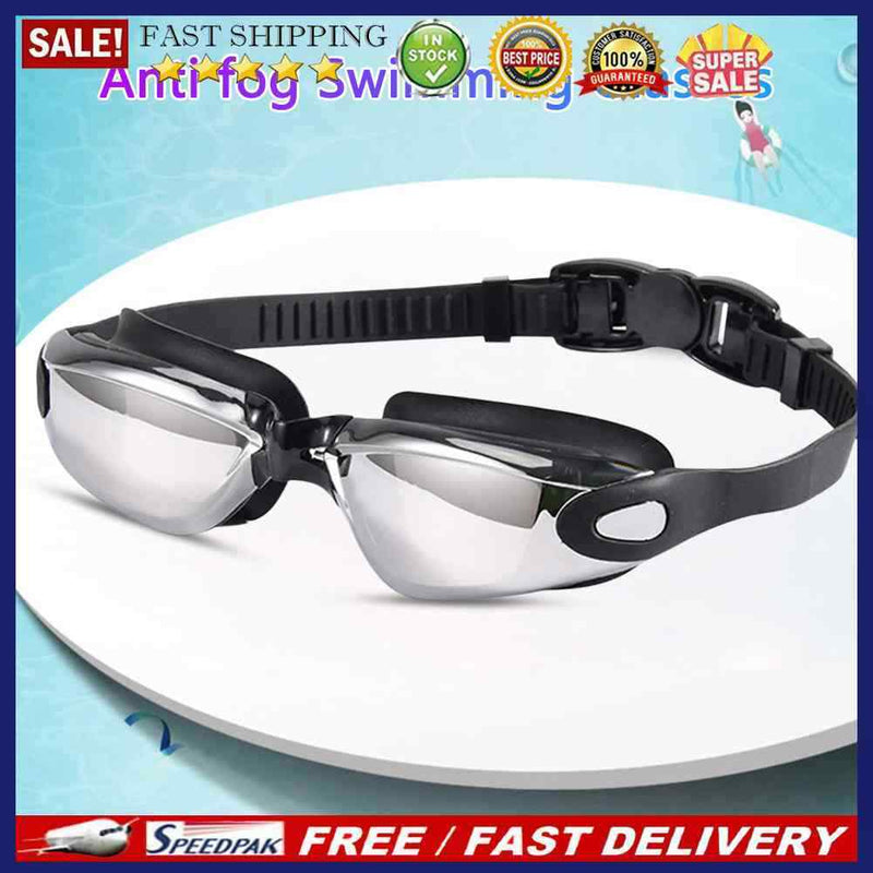 Electroplating HD Swimming Eyewear for Women Men UV Protection Anti-fog Goggles