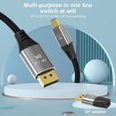 to Female UHD DP to Mini DP Extender Cable Adapter Mini DP to Displayport 1.4