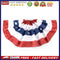 USA Bunting Flag Pleated Fan Resistant Polyester Banner for Independence Da