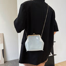 Transparent Shoulder Bags Women Clip Buckle PVC Clear Phone Pouch Crossbody Bags
