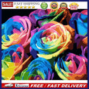 DIY Digital Oil Painting By Numbers Kits Colorful Art Flower Drawing Decorati