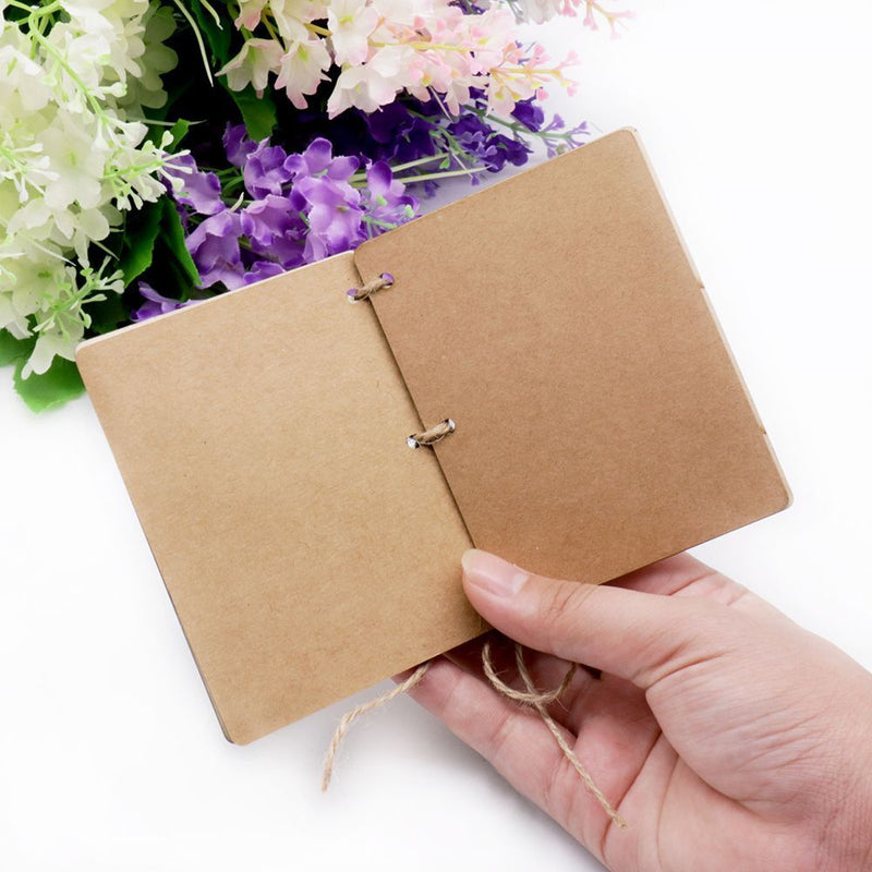 Wood Photography Props Marriage Vows Booklets Wedding Decoration Her & His Vows