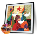 5D DIY Full Round Drill Diamond Painting Cartoon King Rhinestone Artwork Newly