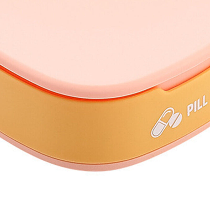 Portable Mini Pill Box Tablet Medicine Dispenser Case Organizer (Yellow)