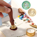 Wax Seal Stamp Retro Round Star Moon Sealing Wax Dedicated Copper Head (E) Newly