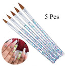 Tool Acrylic UV Gel Nail Pen Carving Brushes Nail Extension Gradient Manicure