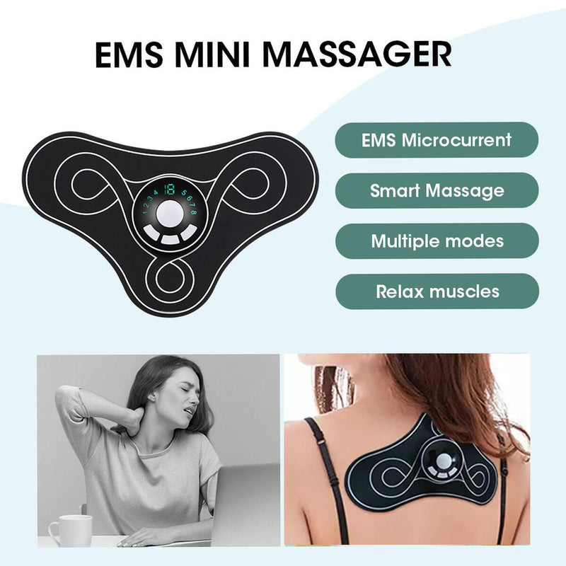Körpermassagegerät elektrische Nacken-Rücken-Zervix-Massage-Stimulator-Aufklebe.