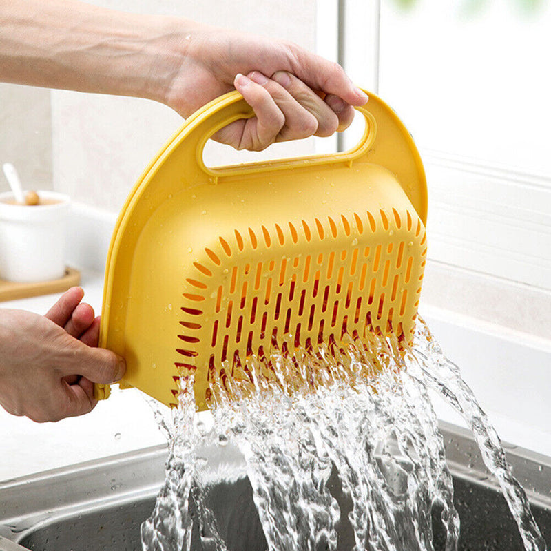 Foldable Drain Basket Fruit Vegetable Washing Sink Drainer for Kitchen Tool