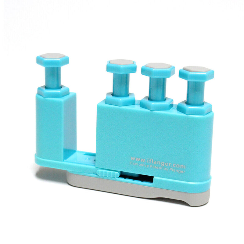 Flanger Piano Finger Trainer Exerciser Guitar Finger Strength Tool (Blue) Newly