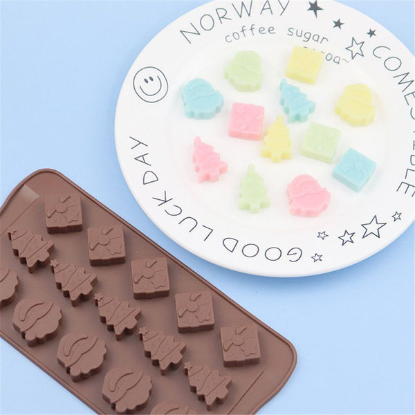 DIY Cake Decorating Chocolate Mold Candy Mould Christmas Silicone Mold Fondant
