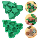 Santa Snowman Shape Christmas Silicone Mold Christmas Baking Mold Mini Cakes