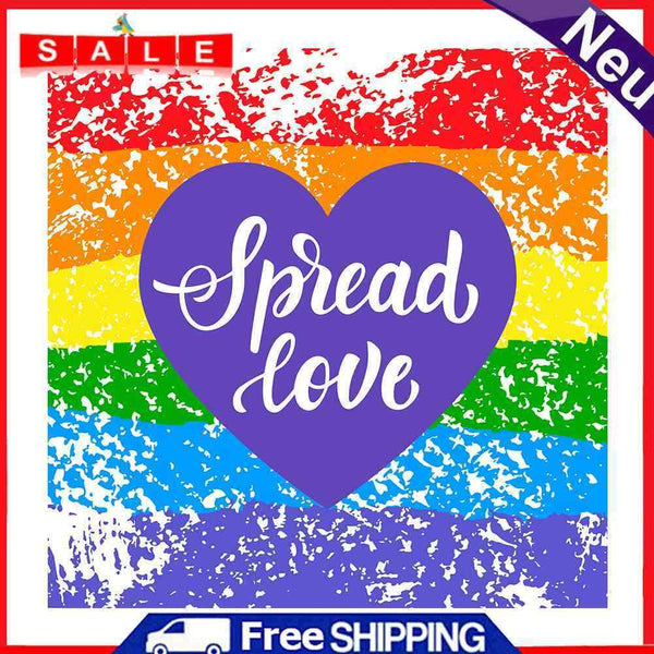 5D Diamond DIY Six-Color Rainbow Full Round Drill Rhinestone Kit