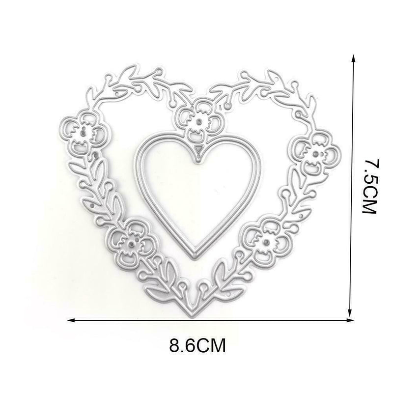 Love Lace Cutting Dies Stencil DIY ScrapbookingAlbum Embossing Template K5T9