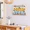 Canvas Painted Oil Paint By Numbers Flower Letters DIY Modern Bedroom Wall Art