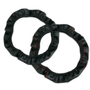 Black+Red Microfiber Leather Car Steering Wheel Protect Sale Cover 38cm K3C7