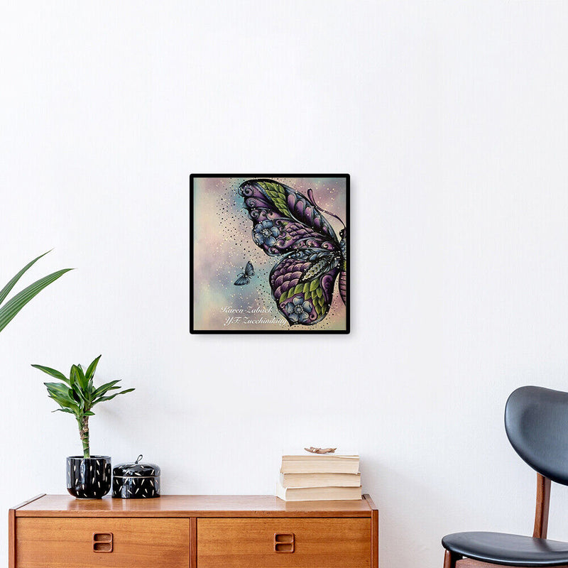 Half Butterfly Oil Paint By Numbers Kits DIY Handpainted Animal Wall Art