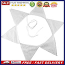 12 Flags White Flower Lace Flag Banner Pennant Wedding/Birthday Party Decor