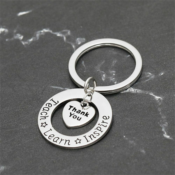 You Teacher Love Heart Key Chain Keyring Teacher's Day Gift Teachers Keychain