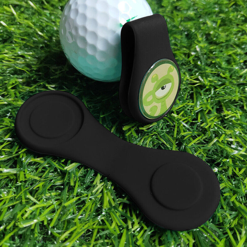 #A Golf Hat Clip Magnetic Silicone Magnet Golf Ball Marker for Position Calibrat
