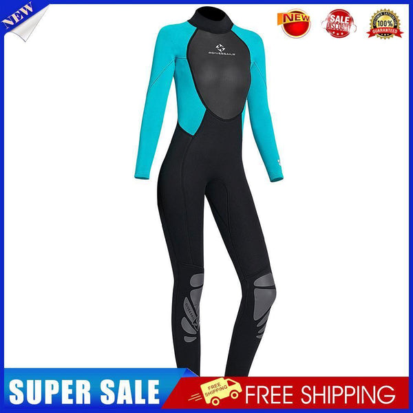 DIVE SAIL Women Wetsuits Long Sleeve Snorkeling Body Diving Suit (Green XS)