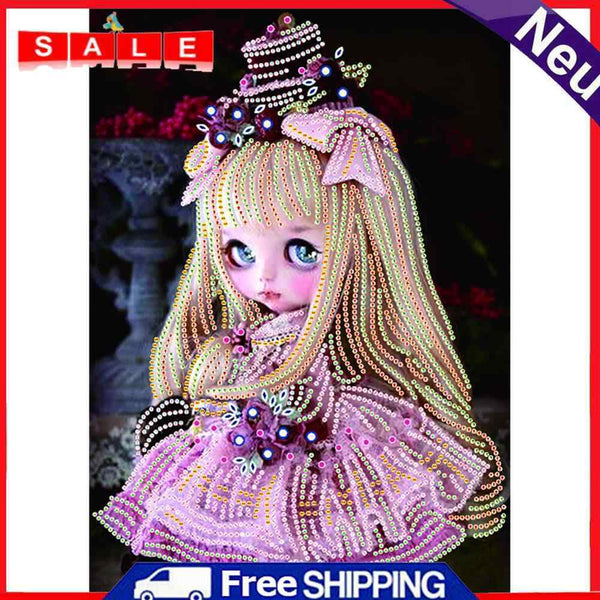 5D DIY Girl Special Shaped Diamond Painting Cross Stitch Mosaic Kits Wall Art