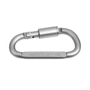 1pc Camping Climbing Carabiner 8cm D-shaped with Nut Hanging Buckle (Grey) Newly