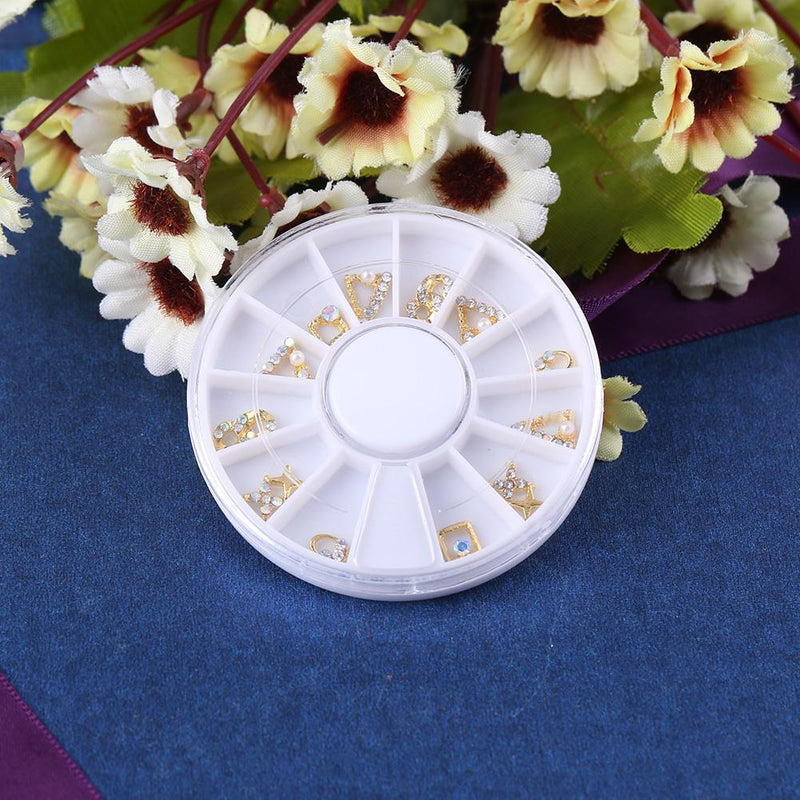 1 Set Glitter Nail Stickers Alloy Diamond Charm Manicure Tools Nail Art Decor