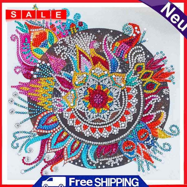 5D Mandala Flower Part Special Shaped Drill Diamond Painting DIY Mosaic Picture