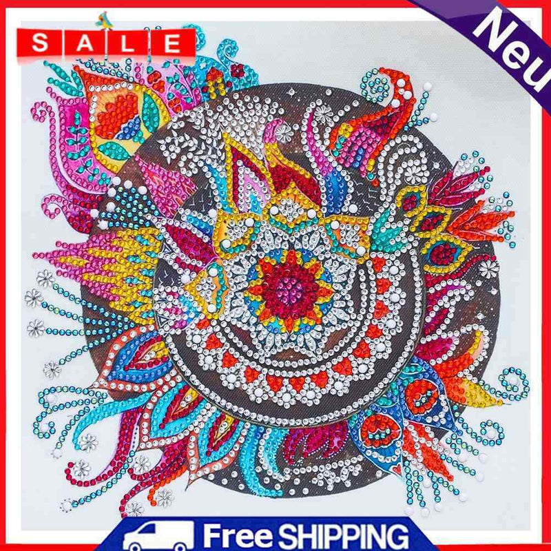 5D Mandala Flower Part Special Shaped Drill Diamond Painting DIY Mosaic Picture