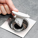 Shower Floor Drain - Anti-odor Sewer Drain Filter Cover Plug (S White)