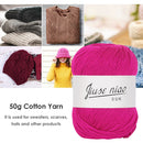 50g/roll 6-strand Cotton Yarn for Crochet Knitting DIY Thread Material (09)
