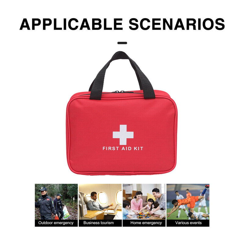 Large Handheld First Aid Kits Pouch Multi-Layer Portable Medical Kit Bag Newly