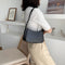 Pure Soft Leather Women Handbag Small Underarm Shoulder Totes Bag (Black)