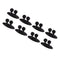 8Pcs Car Interior Clip Earphone Cable Clip Arrangement Panel Clamp(Black) Newly