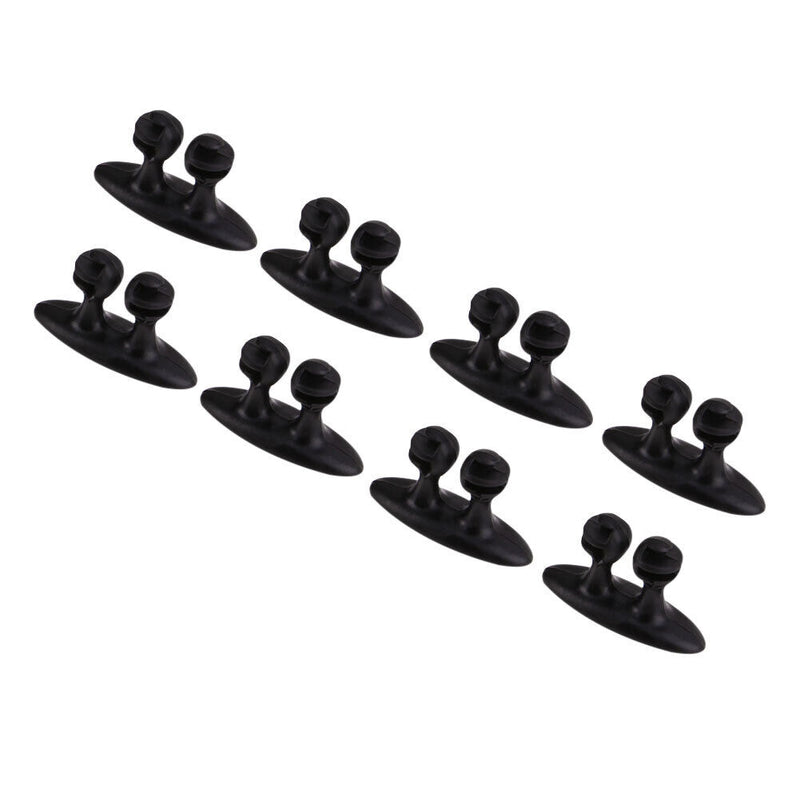 8Pcs Car Interior Clip Earphone Cable Clip Arrangement Panel Clamp(Black) Newly