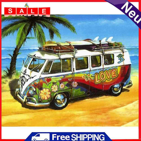 Full Round Drill 5D DIY Diamond Painting Car Embroidery Cross Stitch Wall Craft