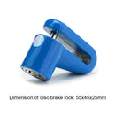 Anti-Theft Wheels Disc Brakes Lock w/ Lock Frame for M365 Scooter (Blue) Newly