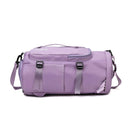 Unisex Backpack Travel Sports Compartment Gym Fitness Camping Bag (Purple) Newly