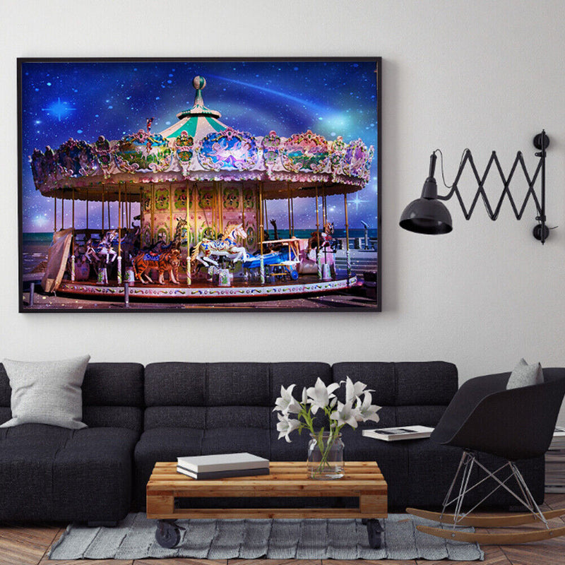 Diamond Painting Carousel View Full Round Drill Rhinestone
