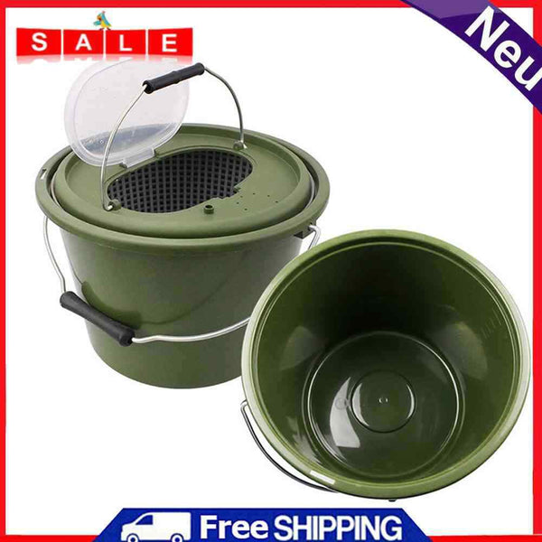 Outdoor Fishing Bucket Breathable Live Fish Storage Box Fishing Tackle Container