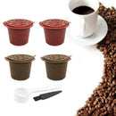 4X Refillable Coffee Capsule Cup Reusable Filter For Nespresso UK U7V1 K8R4 W1N1