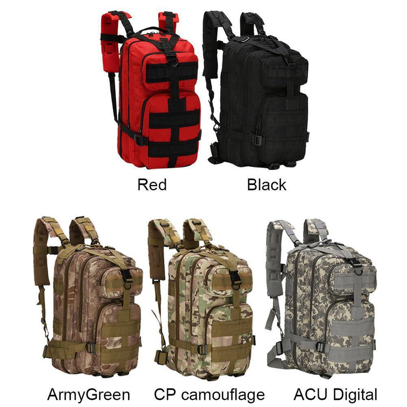 Outdoor Sports Backpack 25L Large 600D Oxford Molle Rucksack Bag (CP Camouflage)